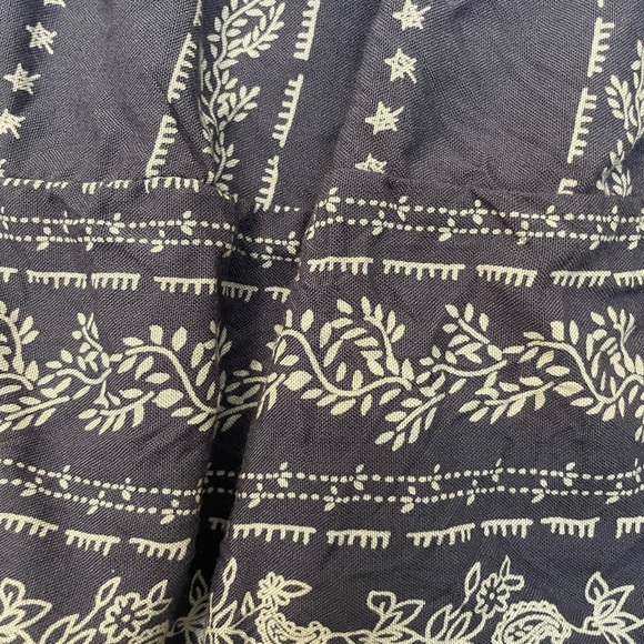 Japna Clothing Strapless Flair Leg Blue Bohemian Hippie Romper Womens Size Small - Picture 7 of 9